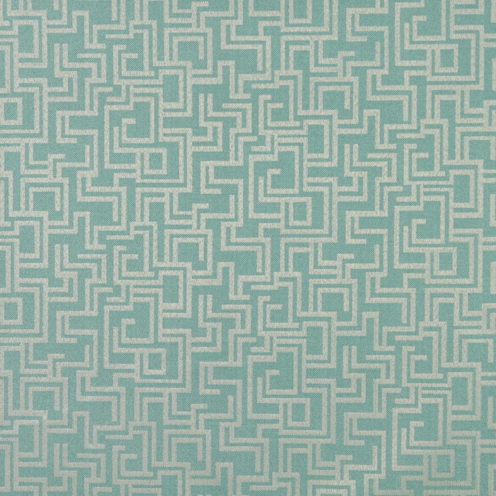 F636 Light Blue, Geometric Outdoor Indoor Woven Fabric By The Yard 1