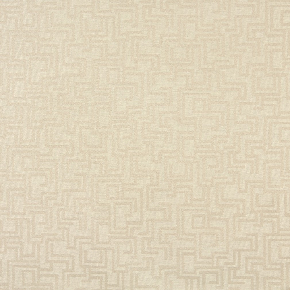 Ivory, Geometric Outdoor Indoor Woven Fabric By The Yard 1