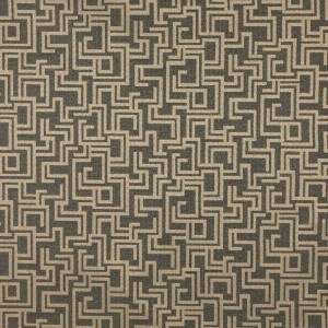 Black, Geometric Outdoor Indoor Woven Fabric By The Yard