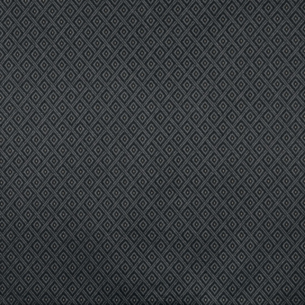Black And Silver, Diamond Crypton Contract Grade Upholstery Fabric By The Yard 1