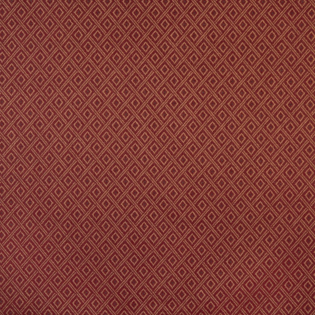 Dark Red And Gold, Diamond Crypton Contract Grade Upholstery Fabric By The Yard 1