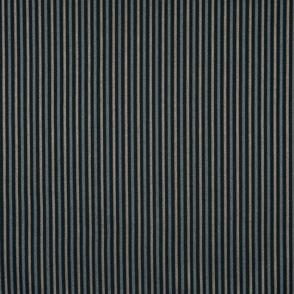 Black And Silver, Striped Crypton Contract Grade Upholstery Fabric By The Yard 1