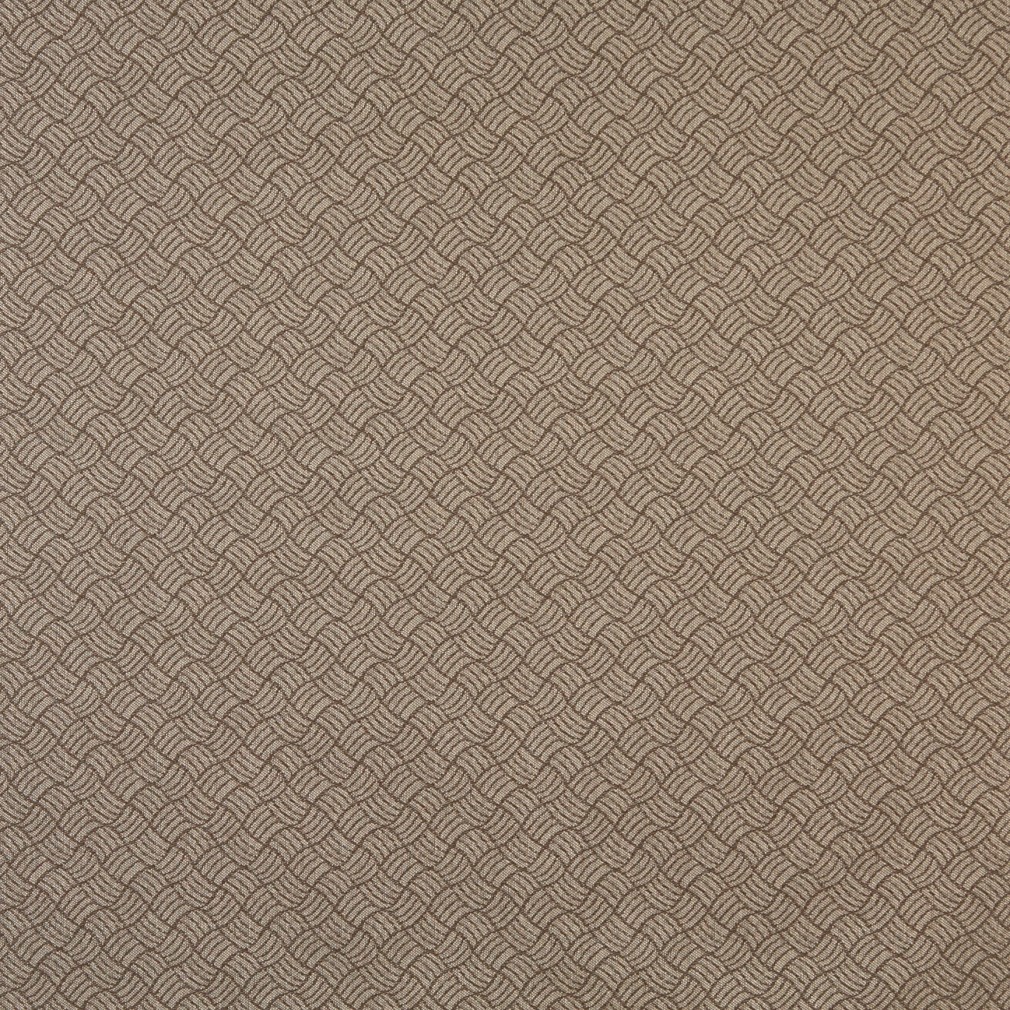 Brown, Geometric Crypton Contract Grade Upholstery Fabric By The Yard 1
