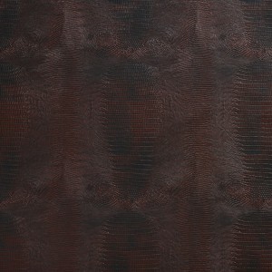 Burgundy Red, Textured Alligator Faux Leather Vinyl By The Yard