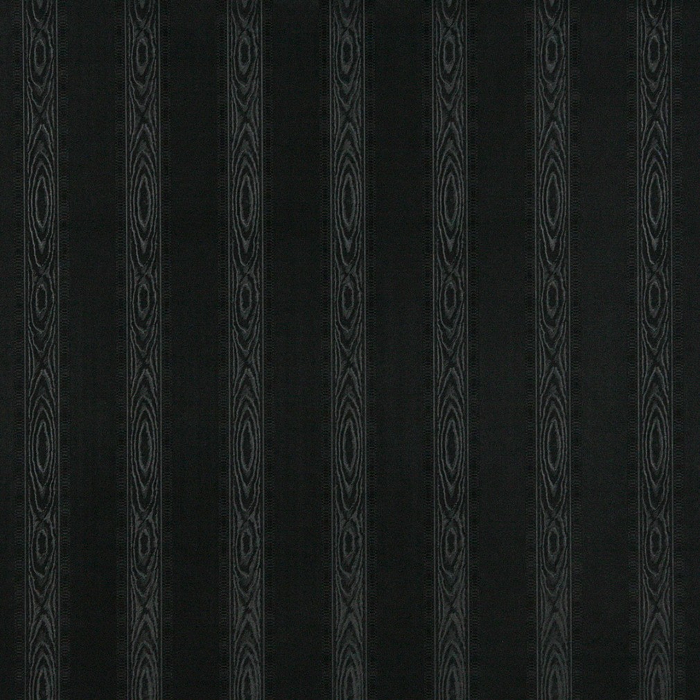Black, Metallic Striped Wood Look Upholstery Faux Leather By The Yard 1