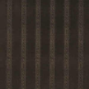 Chocolate Brown, Metallic Striped Wood Look Upholstery Faux Leather By The Yard