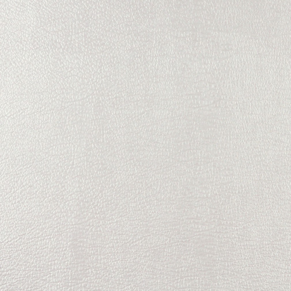 G357 White Metallic Leather Grain, Faux Leather By The Yard