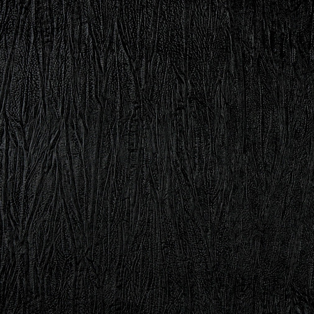 Black, Metallic Textured Upholstery Faux Leather By The Yard 1