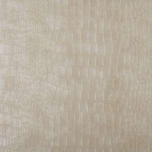 Cream, Alligator Look Upholstery Faux Leather By The Yard