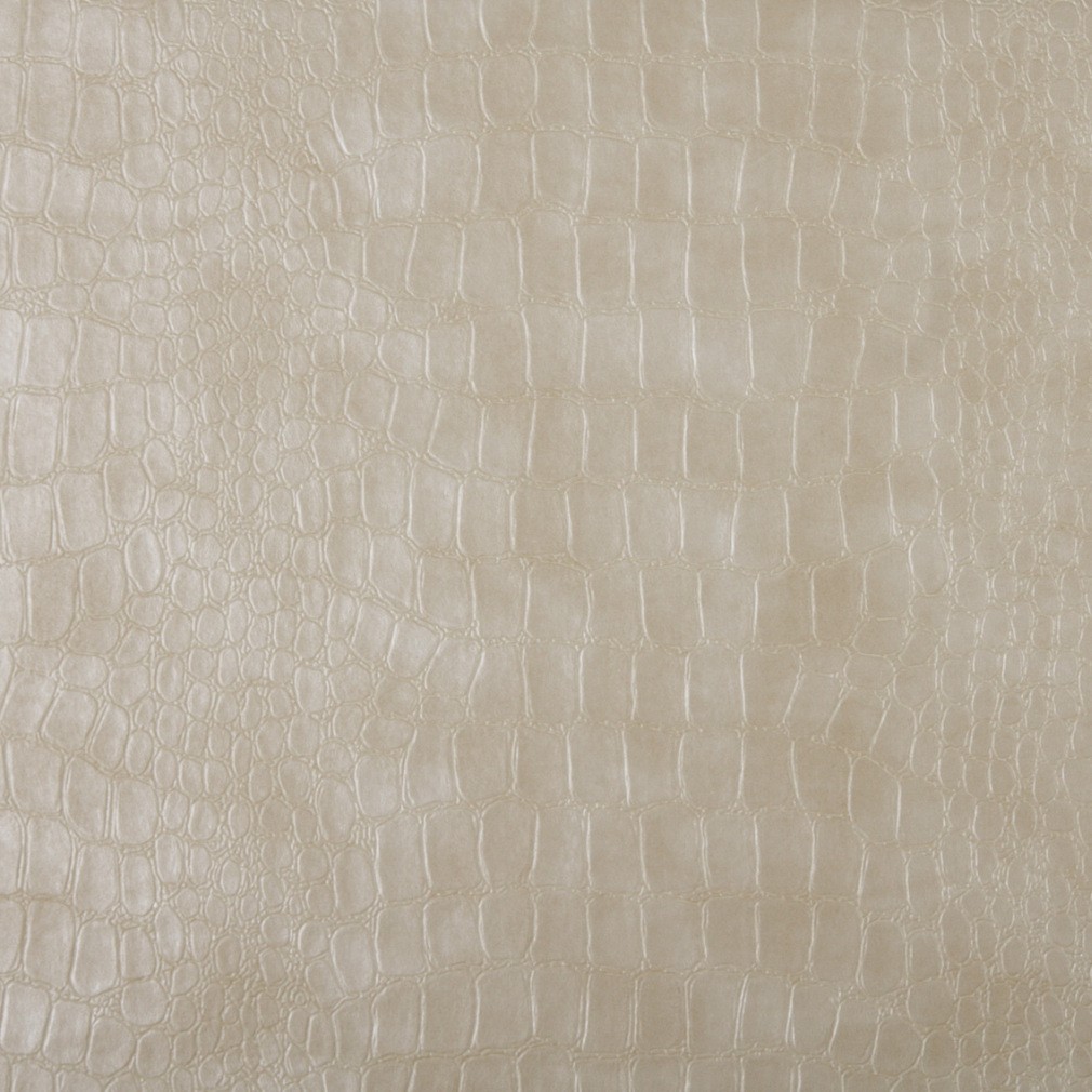 Cream, Alligator Look Upholstery Faux Leather By The Yard 1
