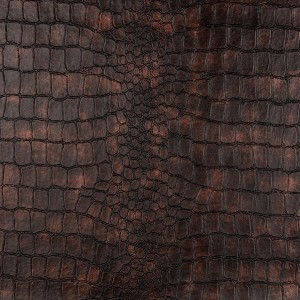 Bronze, Alligator Look Upholstery Faux Leather By The Yard