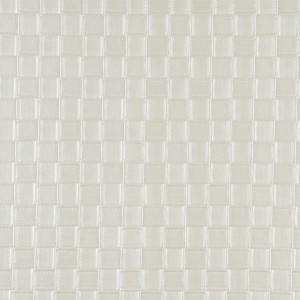 G659 Pearl, Shiny Basket Woven Look Upholstery Faux Leather By The Yard
