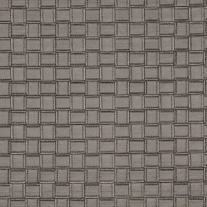 G660 Silver, Metallic Basket Woven Look Upholstery Faux Leather By The Yard