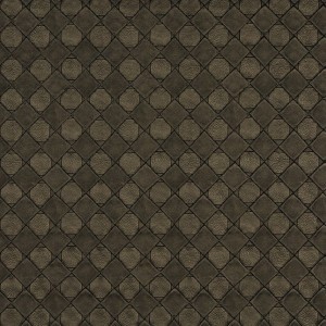 Brown, Metallic Diamonds And Squares Upholstery Faux Leather By The Yard