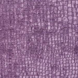 Purple Textured Alligator Shiny Woven Velvet Upholstery Fabric By The Yard