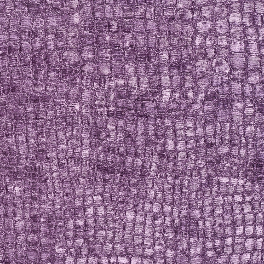 Purple Textured Alligator Shiny Woven Velvet Upholstery Fabric By The Yard 1