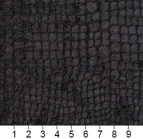 Black Textured Alligator Shiny Woven Velvet Upholstery Fabric By The Yard