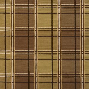 Green And Brown Multi Color Plaid Silk Look Upholstery Fabric By The Yard