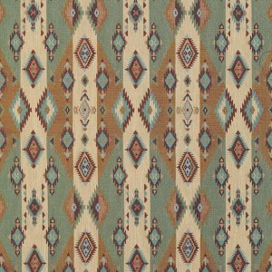 Southwestern Stripes and Diamonds Woven Novelty Upholstery Fabric By The Yard
