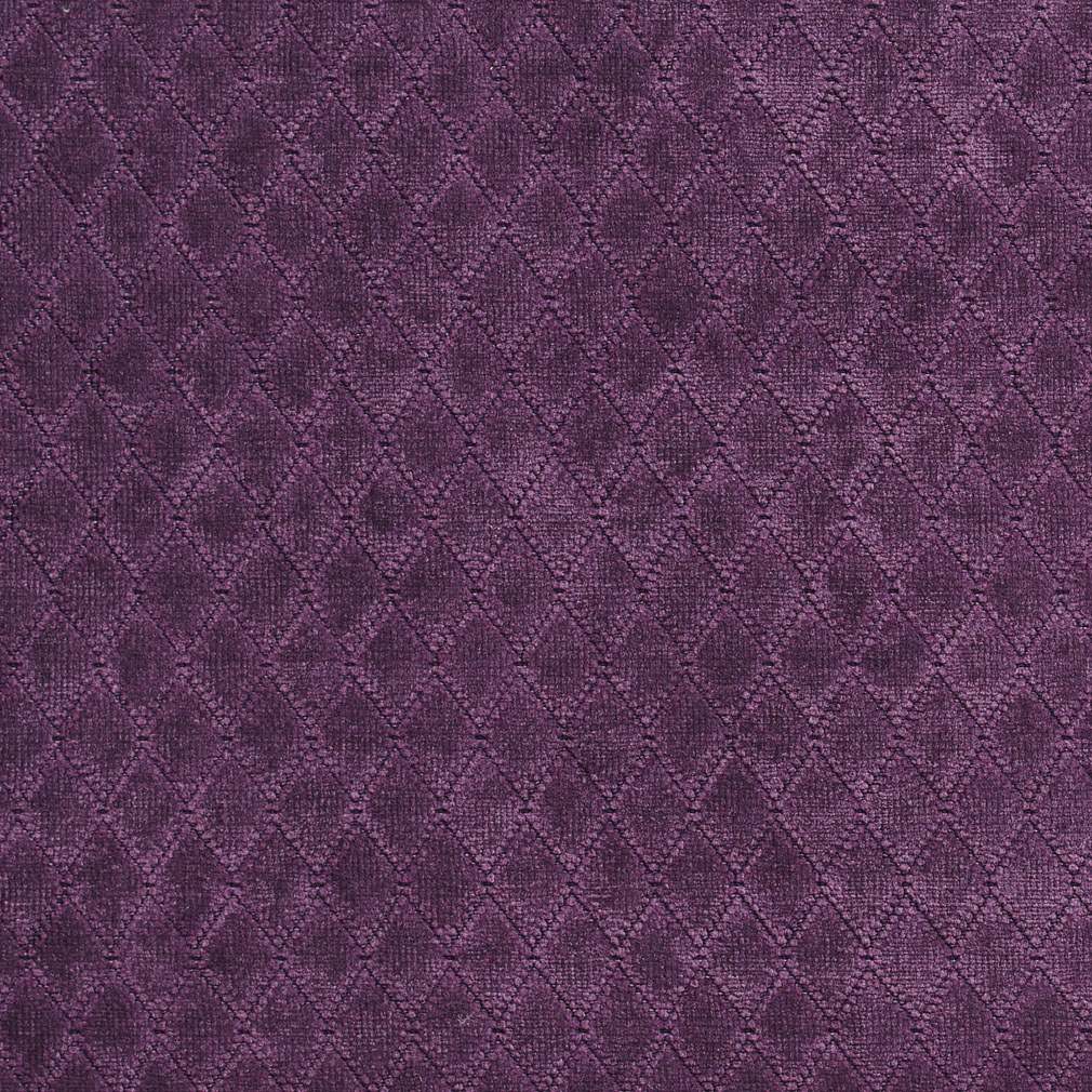A918 Purple Diamond Stitched Velvet Upholstery Fabric