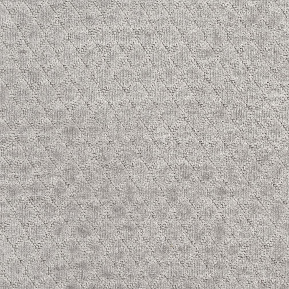 A920 Light Grey Diamond Stitched Velvet Upholstery Fabric