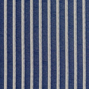 Navy Blue, Striped Jacquard Woven Upholstery Fabric By The Yard
