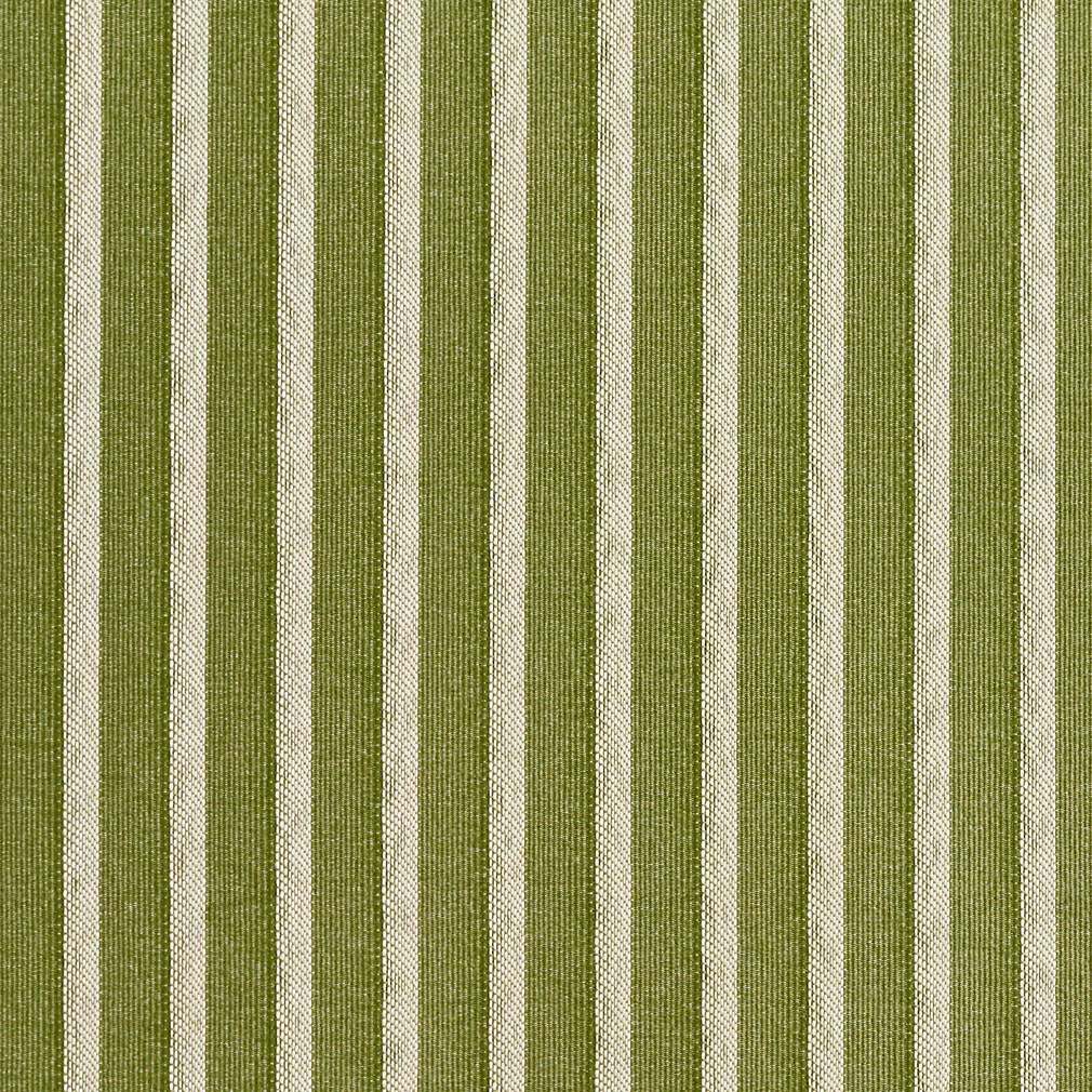 Light Green, Striped Jacquard Woven Upholstery Fabric By The Yard 1