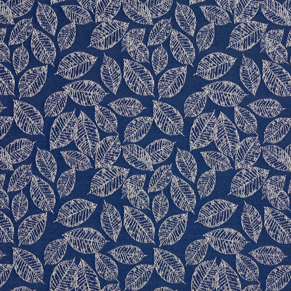  Soimoi Blue Heavy Canvas Fabric Leaves & Periwinkle Floral  Printed Fabric 1 Yard 58 Inch Wide : Everything Else