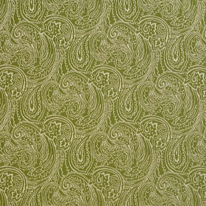 Light Green, Traditional Paisley Jacquard Woven Upholstery Fabric By The Yard