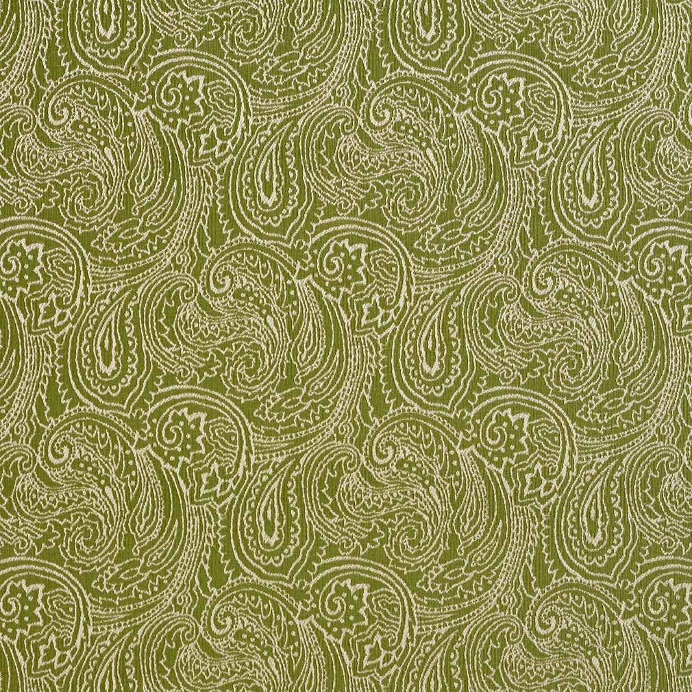 Light Green, Traditional Paisley Jacquard Woven Upholstery Fabric By The Yard 1