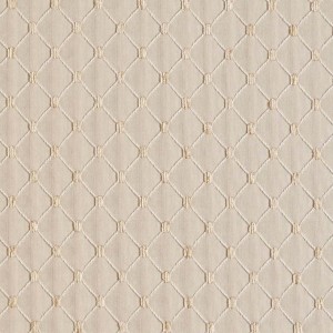 Beige, Diamond Jacquard Woven Upholstery Fabric By The Yard