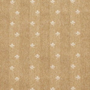 Gold And Ivory, Mini Flowers Country Upholstery Fabric By The Yard