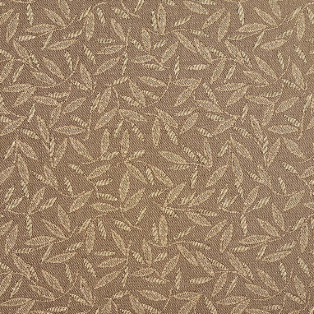 Beige Floral Leaf Contract Grade Upholstery Fabric By The Yard 1