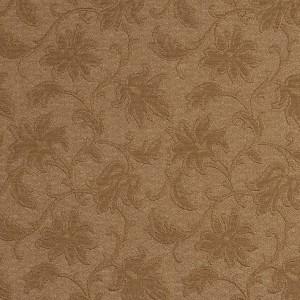 E505 Olive Green, Floral Jacquard Woven Upholstery Grade Fabric By The Yard