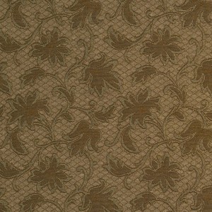 E507 Green, Floral Jacquard Woven Upholstery Grade Fabric By The Yard