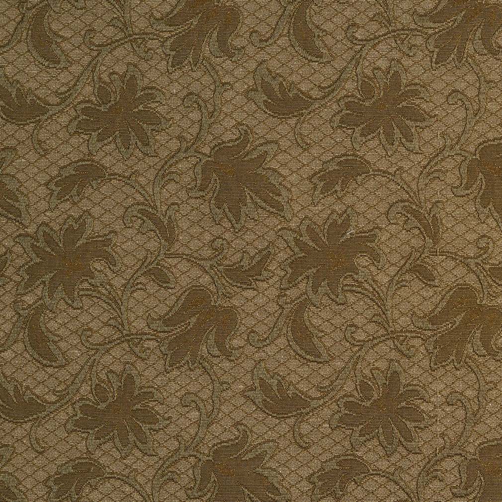 E507 Green, Floral Jacquard Woven Upholstery Grade Fabric By The Yard 1
