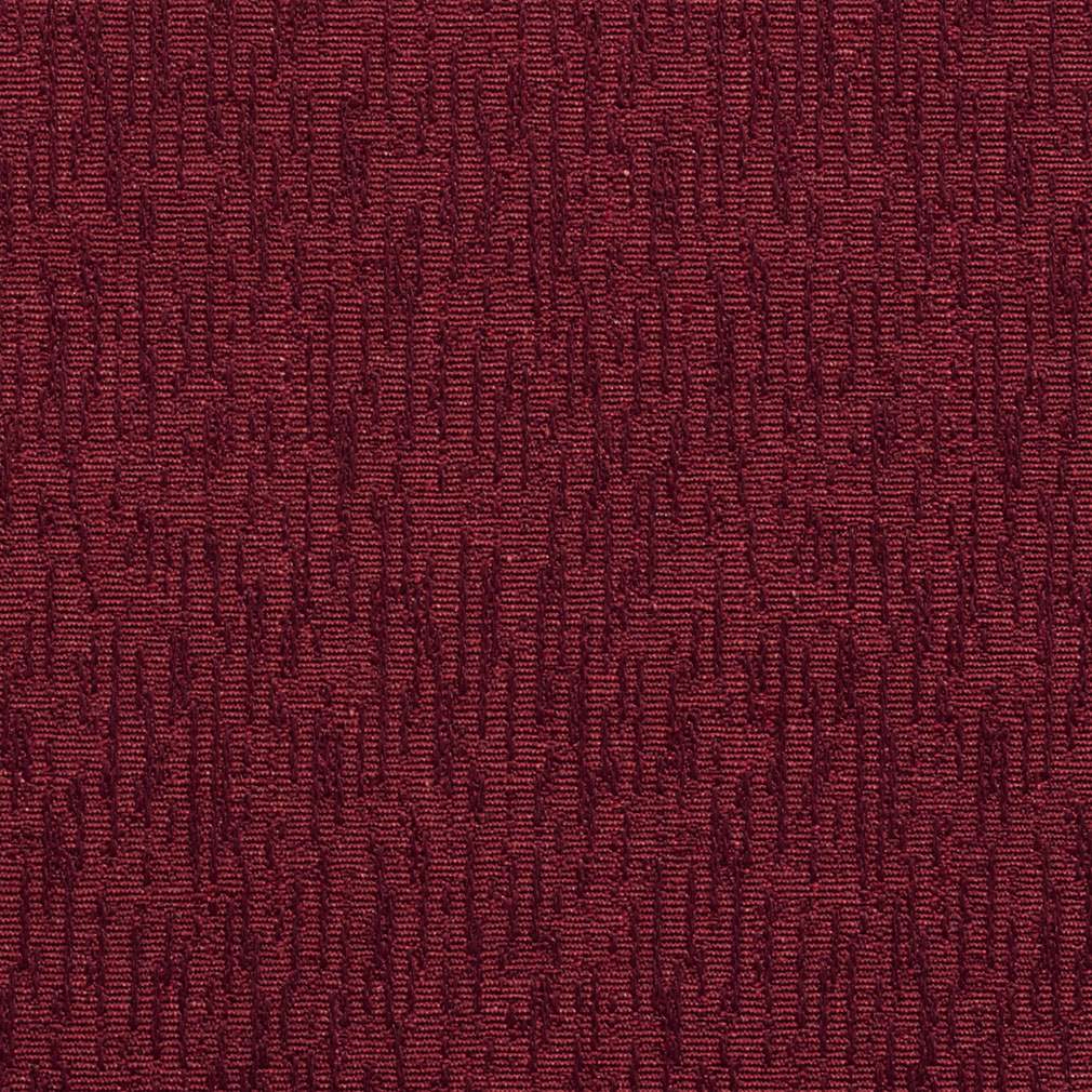 Burgundy, Solid Jacquard Woven Upholstery Grade Fabric By The Yard 1