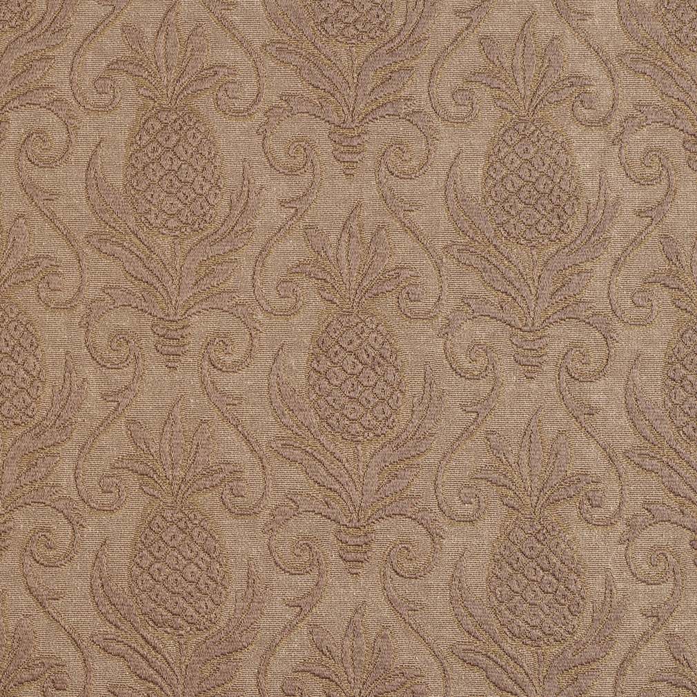Olive Green, Pineapple Jacquard Woven Upholstery Grade Fabric By The Yard 1