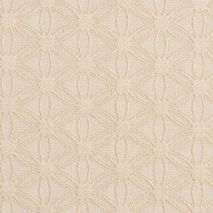 Off White, Flower Jacquard Woven Upholstery Grade Fabric By The Yard