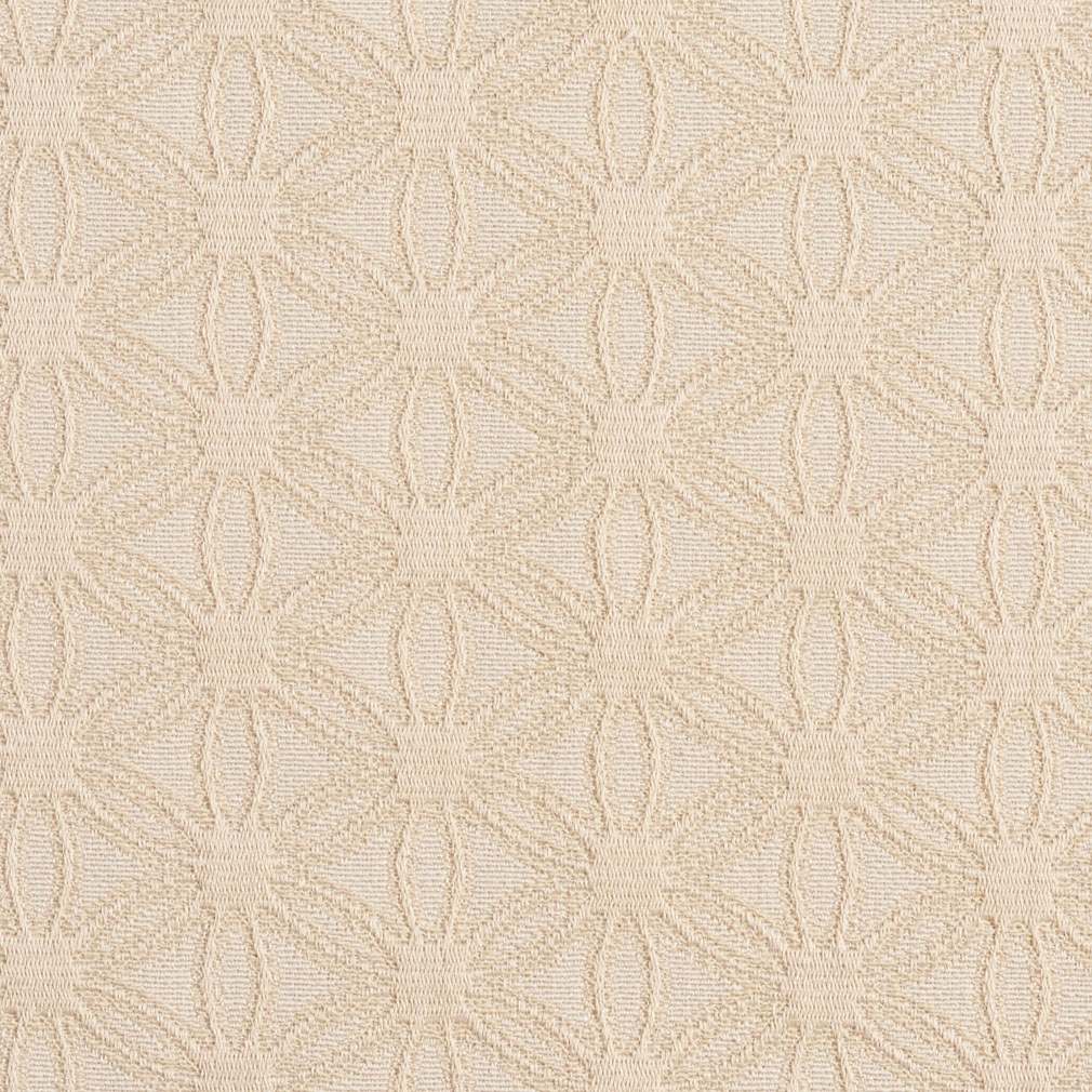 Off White, Flower Jacquard Woven Upholstery Grade Fabric By The Yard 1