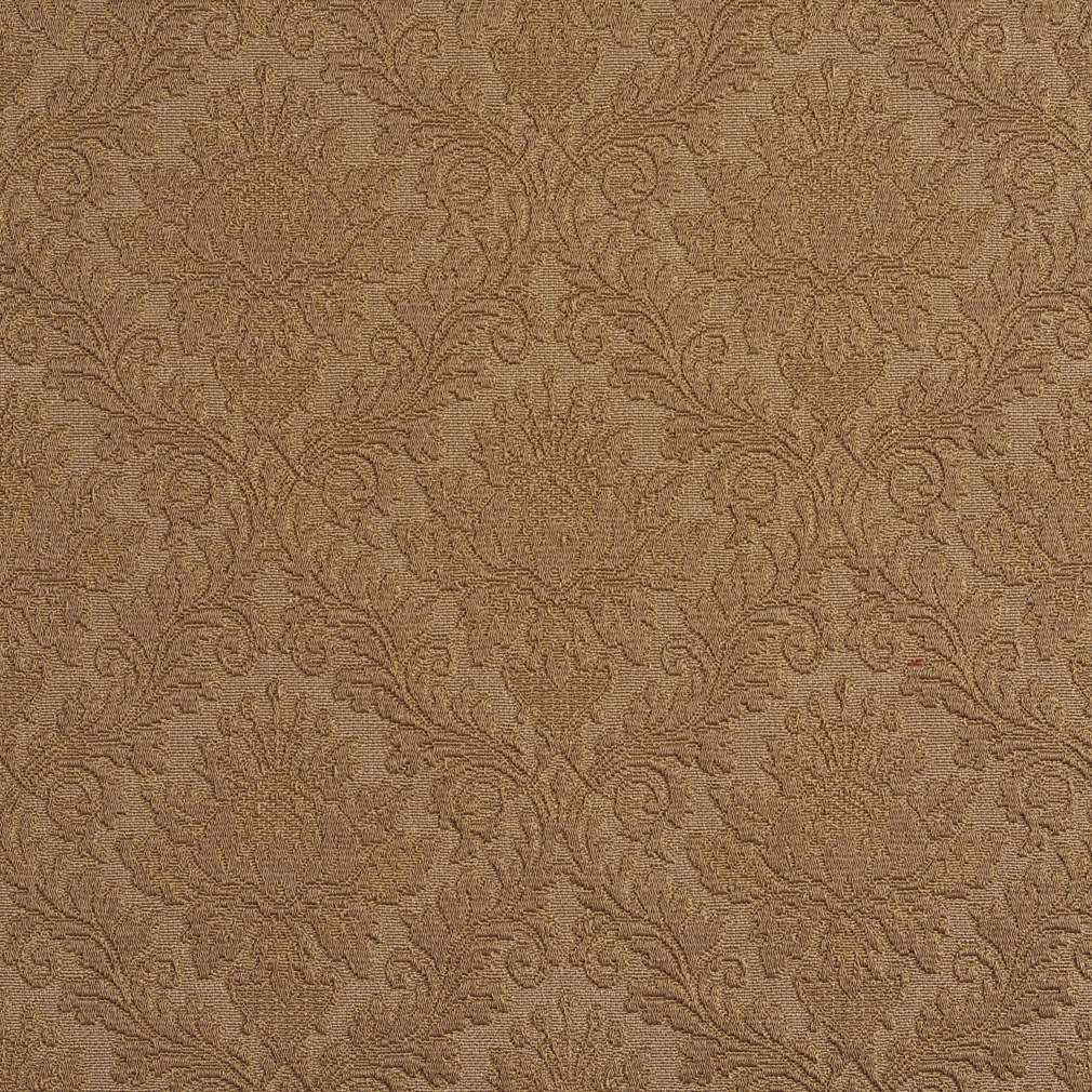 E539 Olive Green, Floral Jacquard Woven Upholstery Grade Fabric By The Yard 1