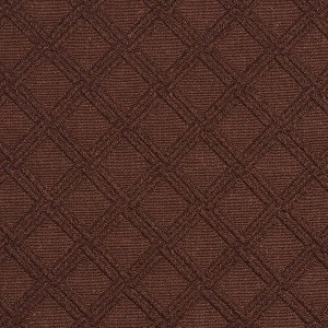 E552 Brown, Diamond Jacquard Woven Upholstery Grade Fabric By The Yard