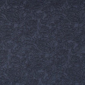 E556 Blue, Floral Jacquard Woven Upholstery Grade Fabric By The Yard