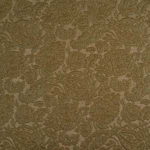 E561 Green, Floral Jacquard Woven Upholstery Grade Fabric By The Yard