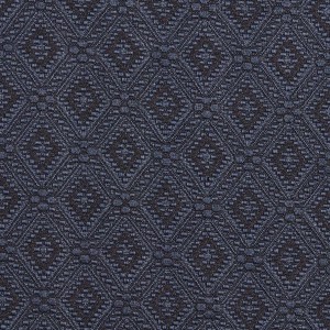E565 Blue, Diamond Jacquard Woven Upholstery Grade Fabric By The Yard