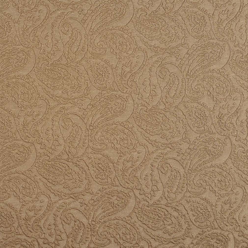Olive Green, Paisley Jacquard Woven Upholstery Grade Fabric By The Yard 1