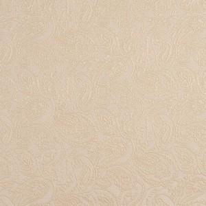 Off White, Paisley Jacquard Woven Upholstery Grade Fabric By The Yard