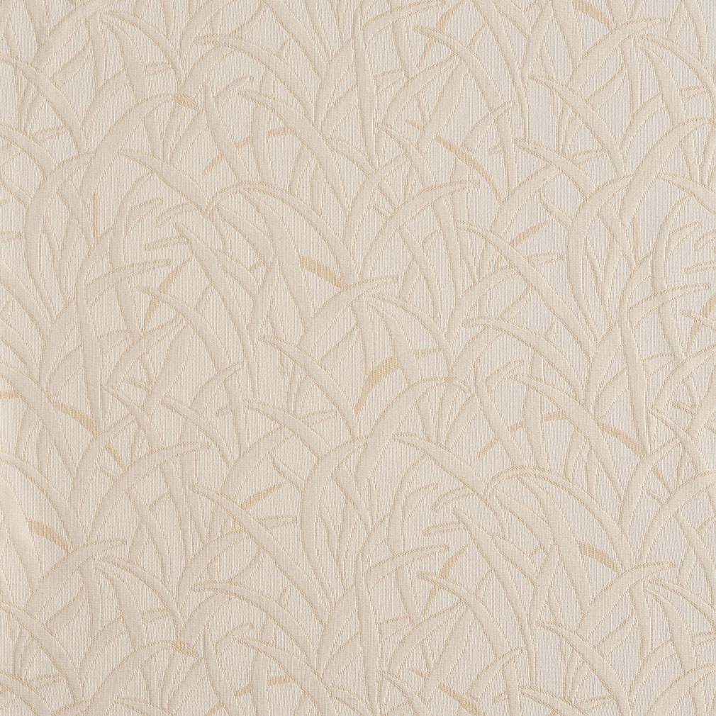 Ivory White, Grassy Meadow Jacquard Woven Upholstery Grade Fabric By The Yard 1