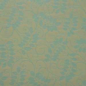 F624 Light Blue, Floral Vine Outdoor Indoor Woven Fabric By The Yard