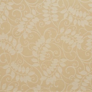 Beige, Floral Vine Outdoor Indoor Woven Fabric By The Yard